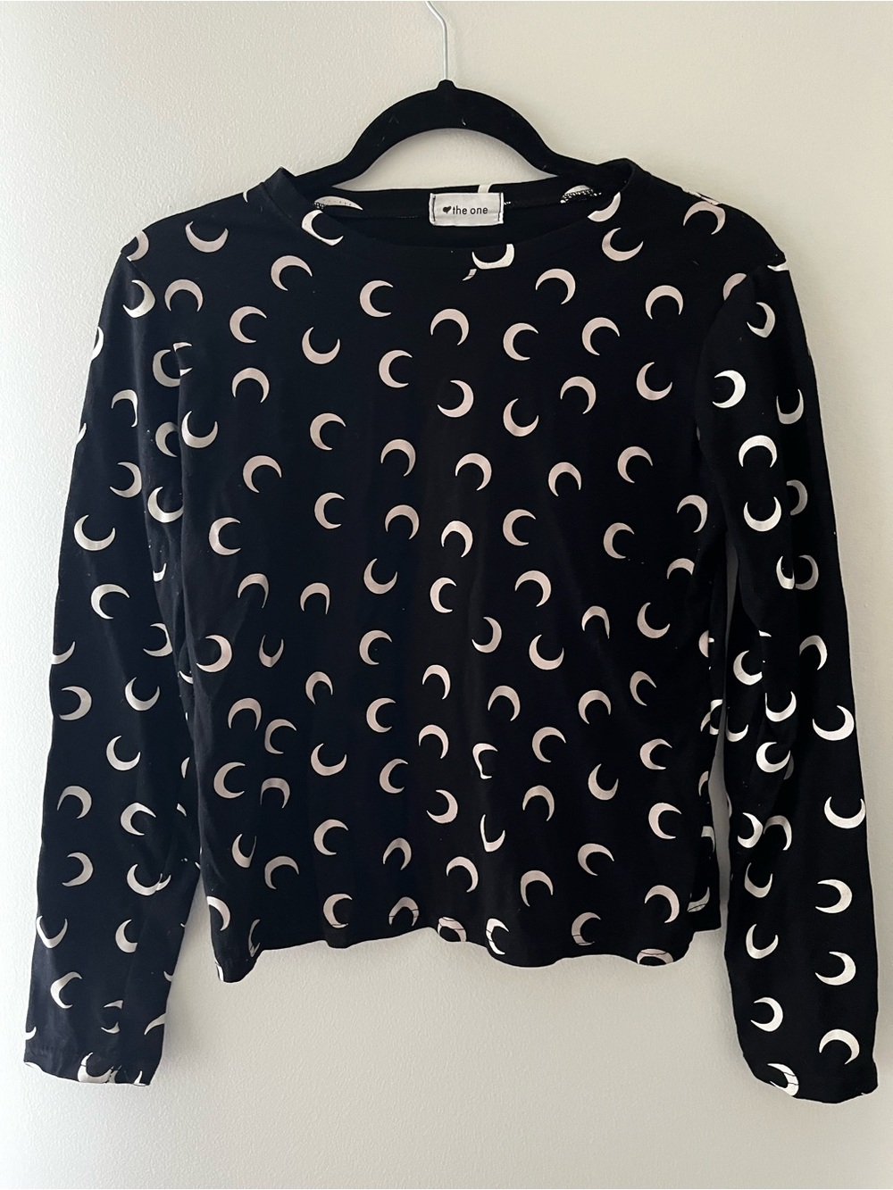 Marine Serre Print by The One Black Crescent Moon Long Sleeve Tee